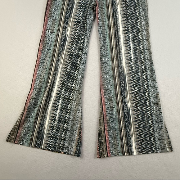 Lily White Plazzo Pants Women's‎ Large Multicolor Patterned Wide Leg Multicolor - Picture 8 of 12